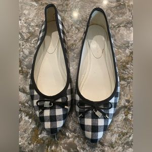 Anne Klein Ovi Gingham flats
